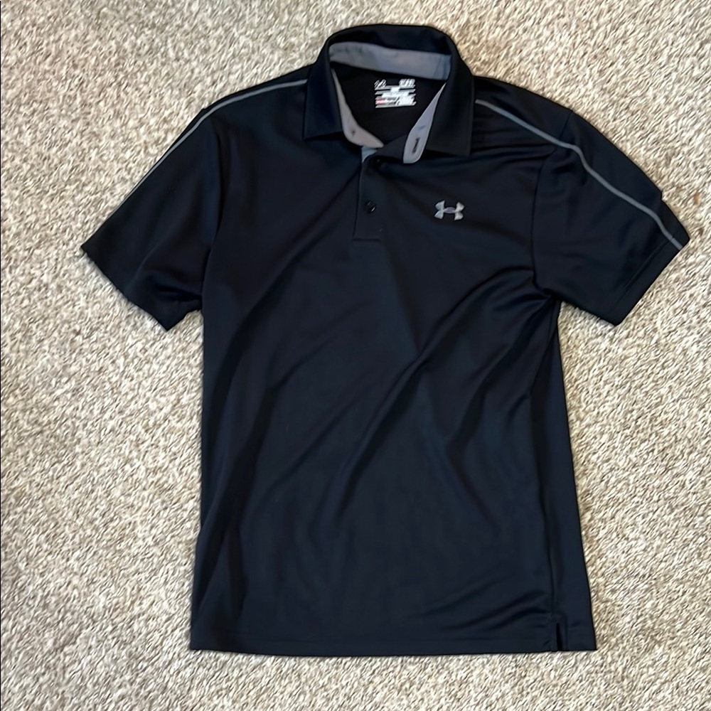 Under Armour Men's Black Polo Shirt
